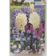 Цветущая клумба "Свой сад" голубой