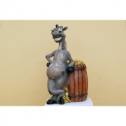 Лошадь с бочкой монет