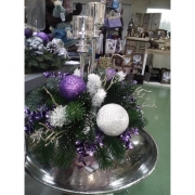 Новогодняя композиция "Подсвечник"