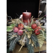 Новогодняя композиция "Свеча"